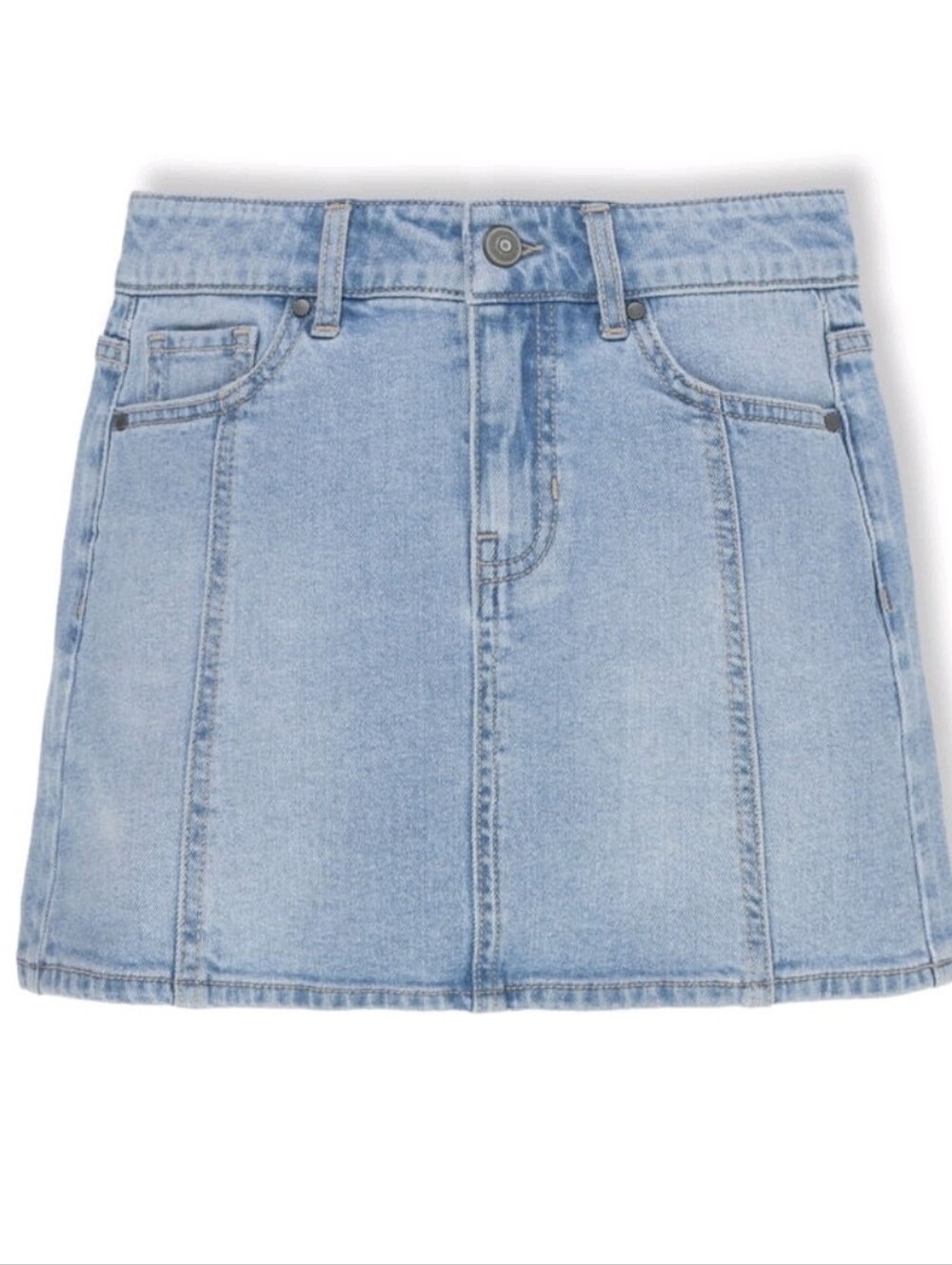 Wonder Nation Girls Denim Skirt,